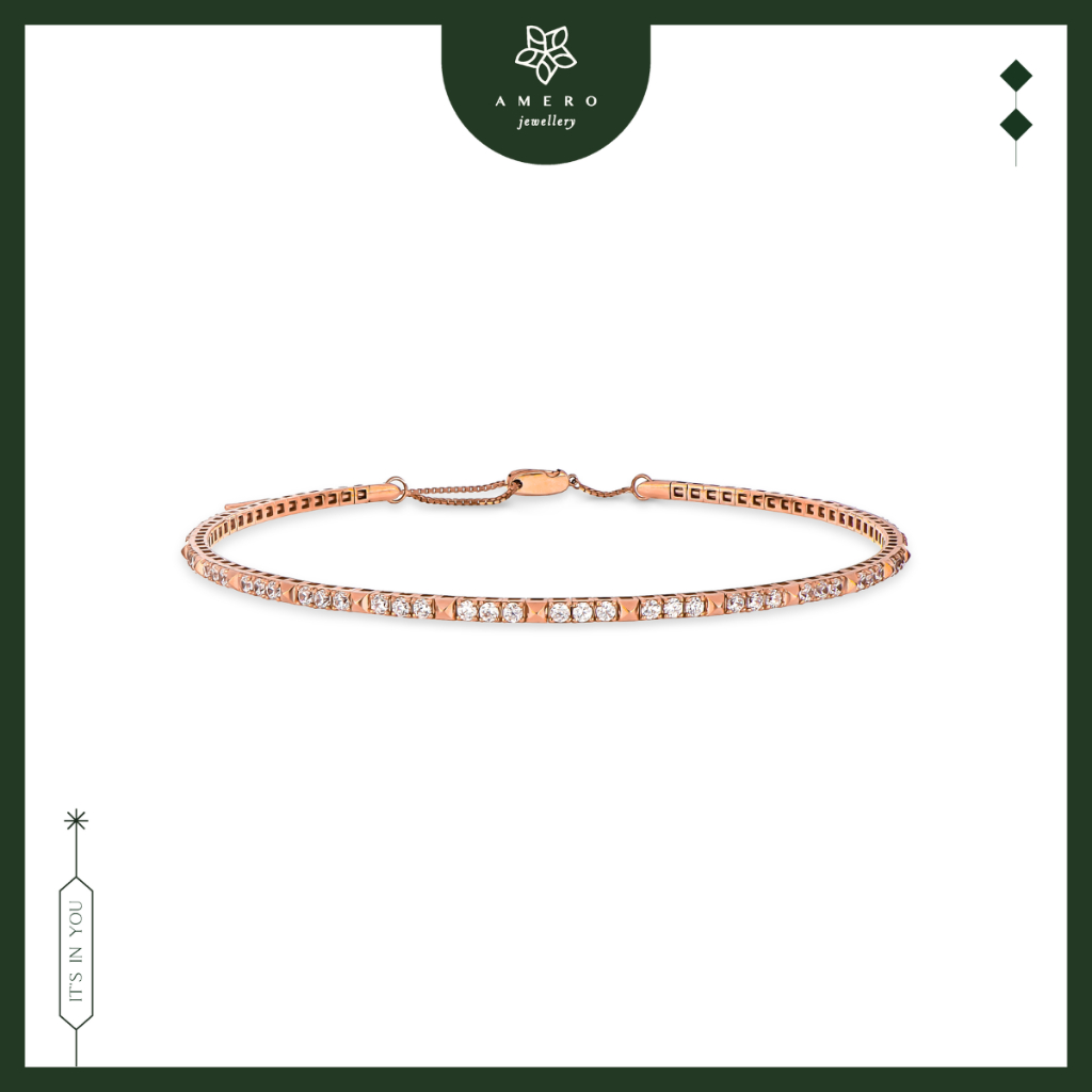 Kalung Emas 17K Rose Gold Fillo FN-71 Amero Jewellery