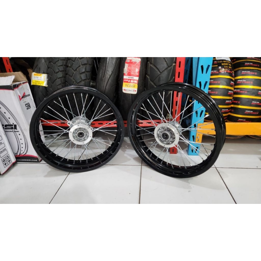 VELG SET VELG SUPERMOTO KLX DTRACKER RING 17 300-350 ROSSI