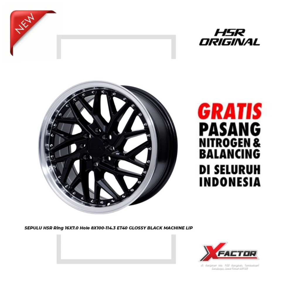 VELG MOBIL R16 HSR SEPULU HSR R16X7 H 4X100 - 4X114,3 ET40