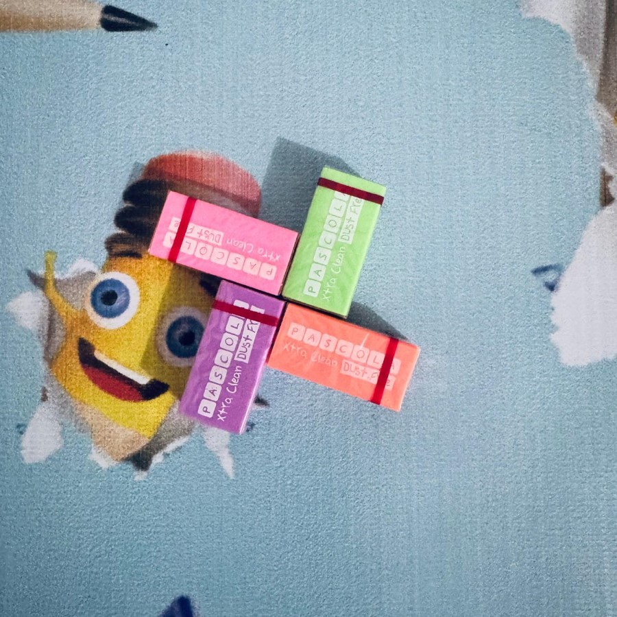 

[1 PCS] PASCOLA ERASER WARNA FLOURECENT PENGHAPUS SPINNER