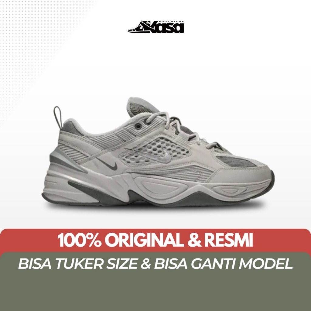 Sepatu Sneakers Pria NK M2K Tekno SP Atmosphere Grey Smoke