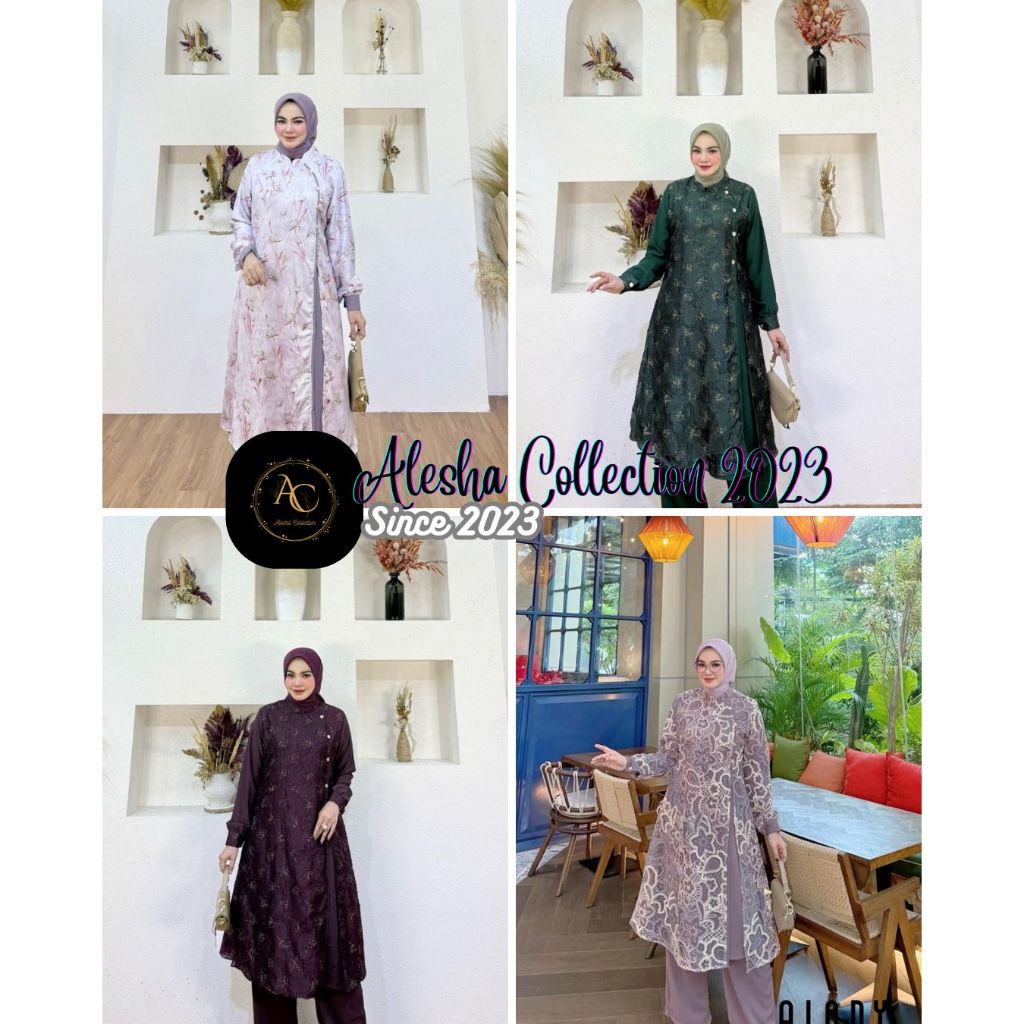 Setelan  Celana Rizkya Setcel By Alody // Original Best Seller Ootd Muslim Fashion