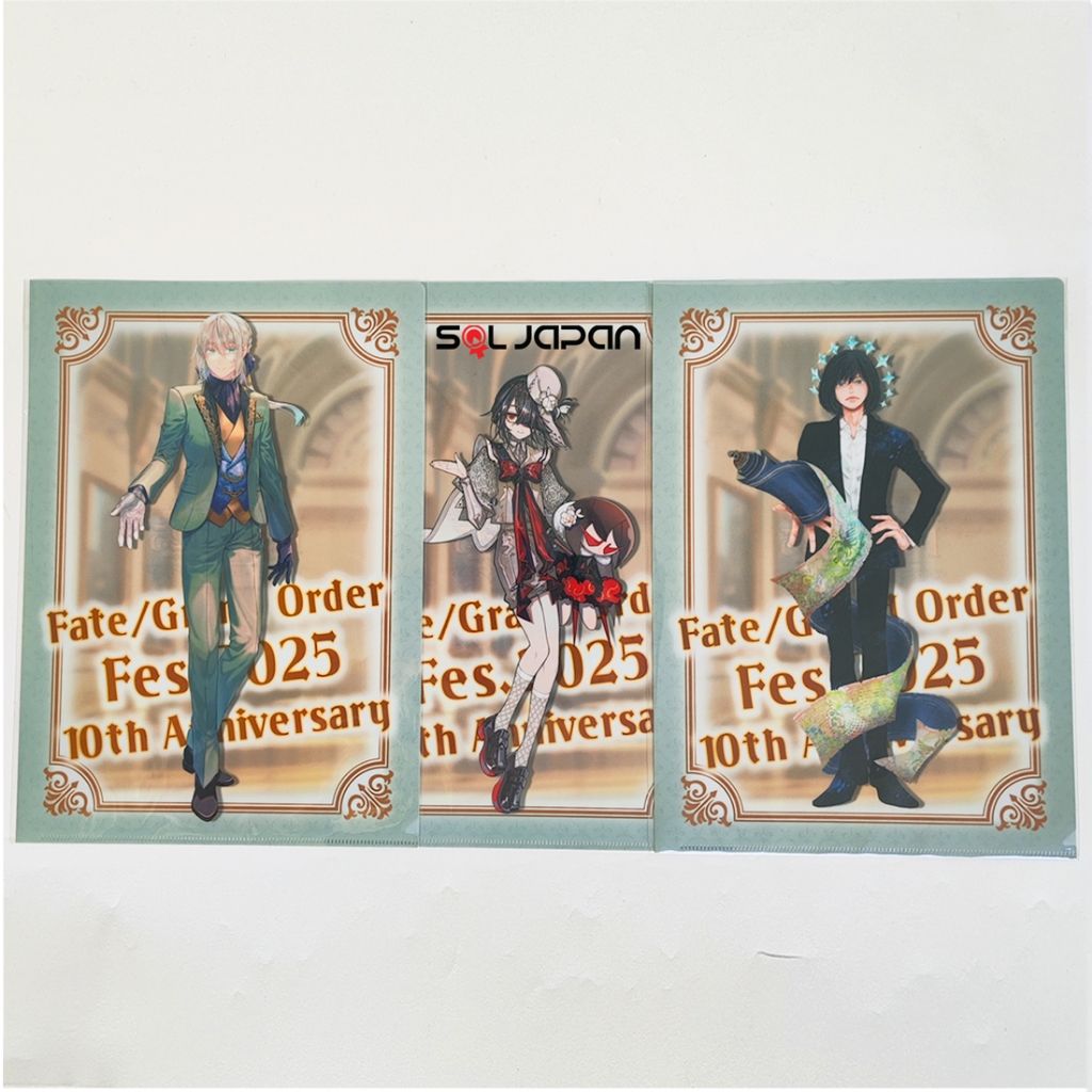 Fate Grand Order FGO Fes 2025 Memorial Gallery A4 Clearfile Clear File D Oberon Bedivere Xu Fu