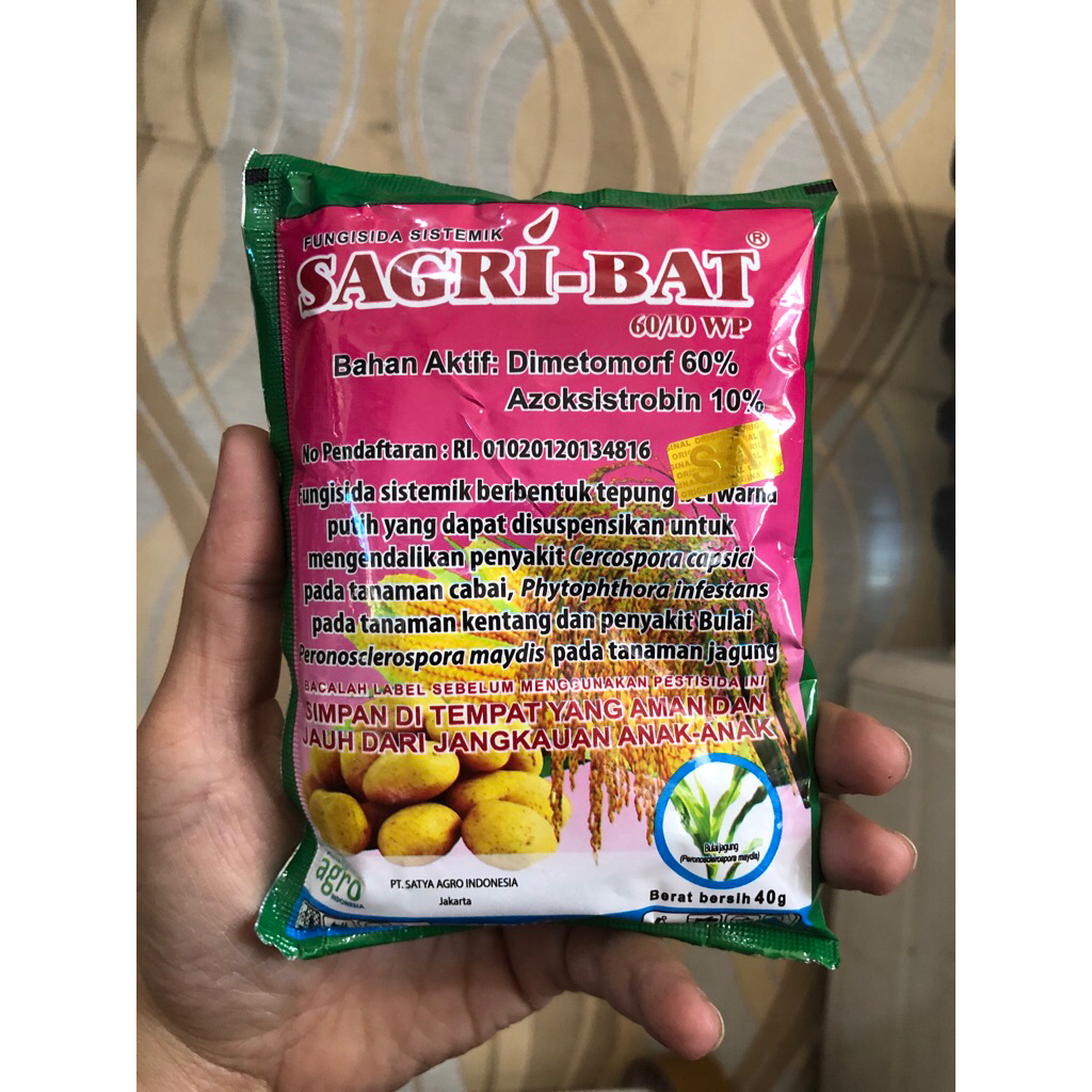 SAGRI-BAT 60/10WP FUNGISIDA SISTEMIK 40g