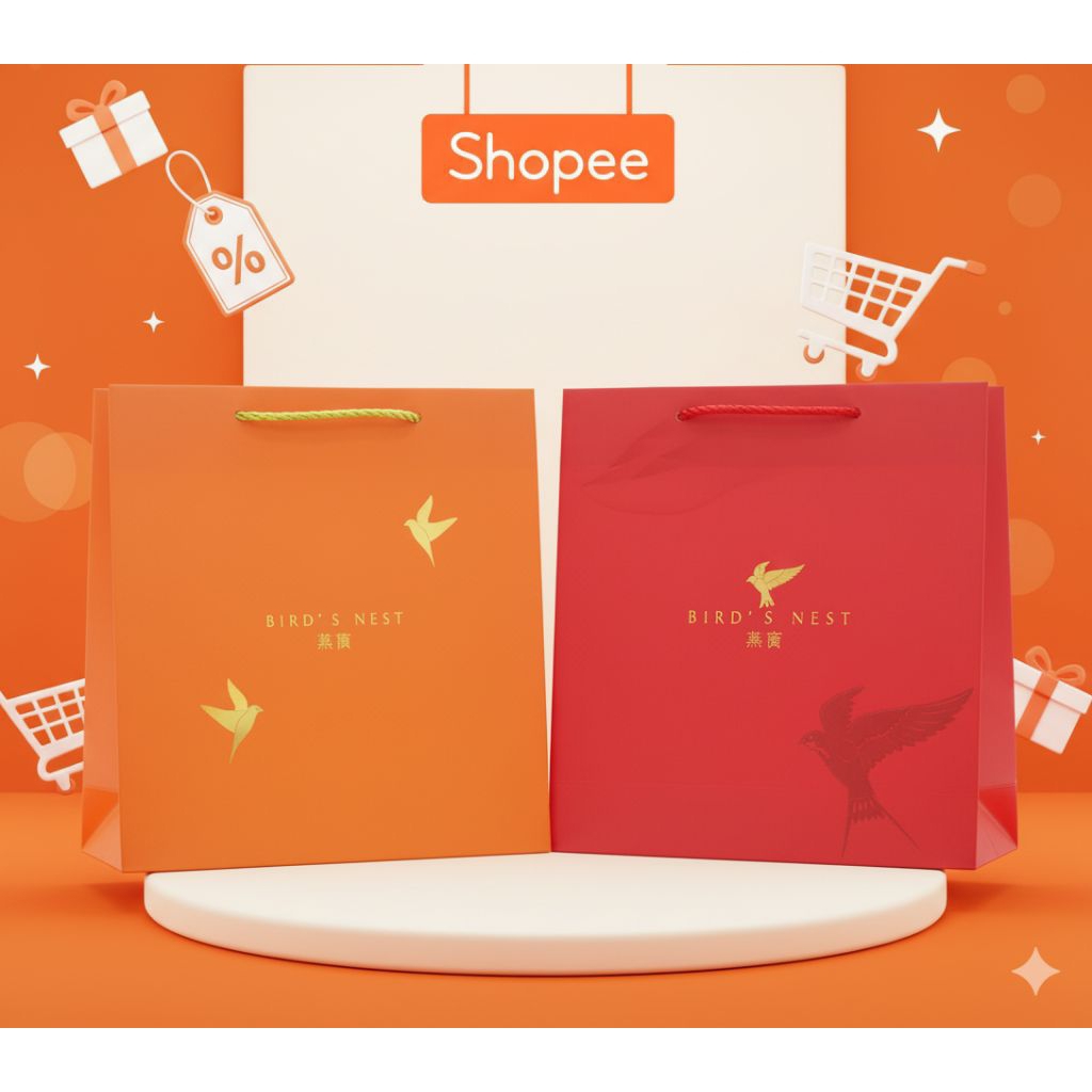 

paper bag oranye bridnest