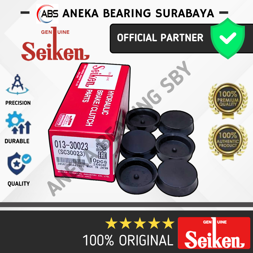 KARET REM BELAKANG MITSUBISHI COLT DSL FE81 SC30023R SEIKEN JAPAN ORIGINAL 013-30023 UKURAN 1.1/8  (