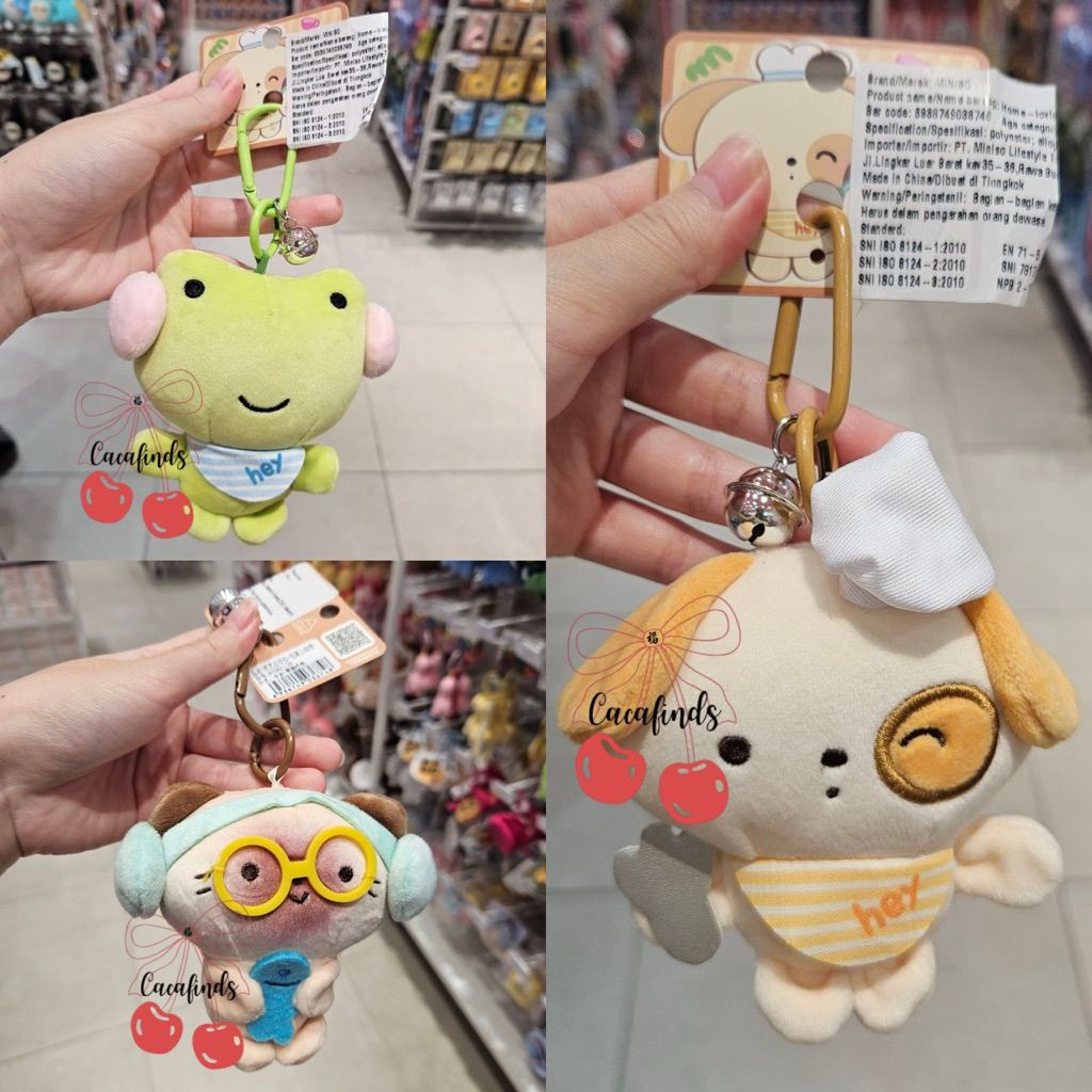 MINISO Toys‼️Plush Pendant / Hiasan Tas / Gantungan Kunci Boneka Animal Home Lovely Collection (Frog