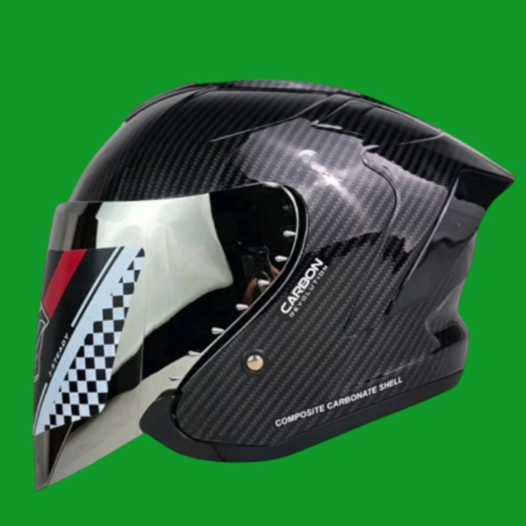 HELM JS ARMOR CARBON - HELM HALF FACE