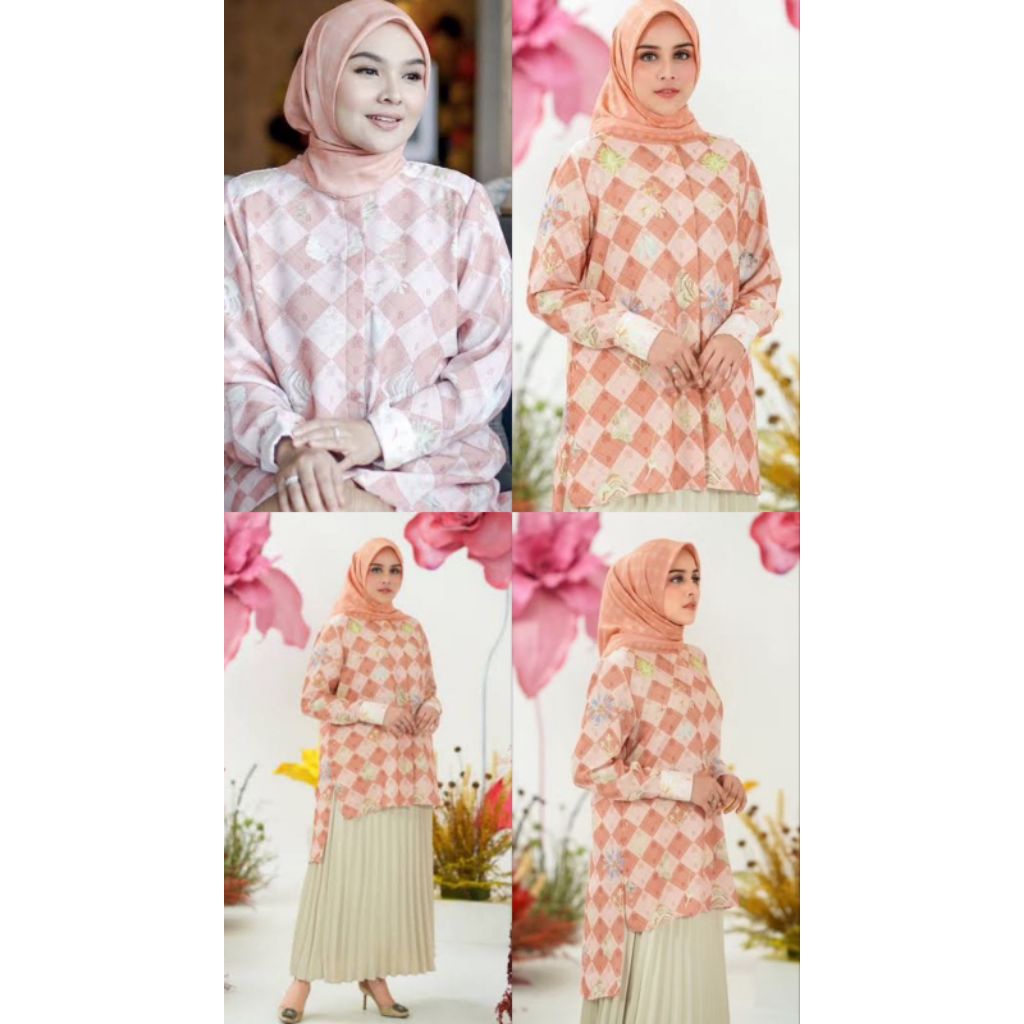 DARIA TOP PINK BUTTONSCARVES X RIAMIRANDA  S SALE