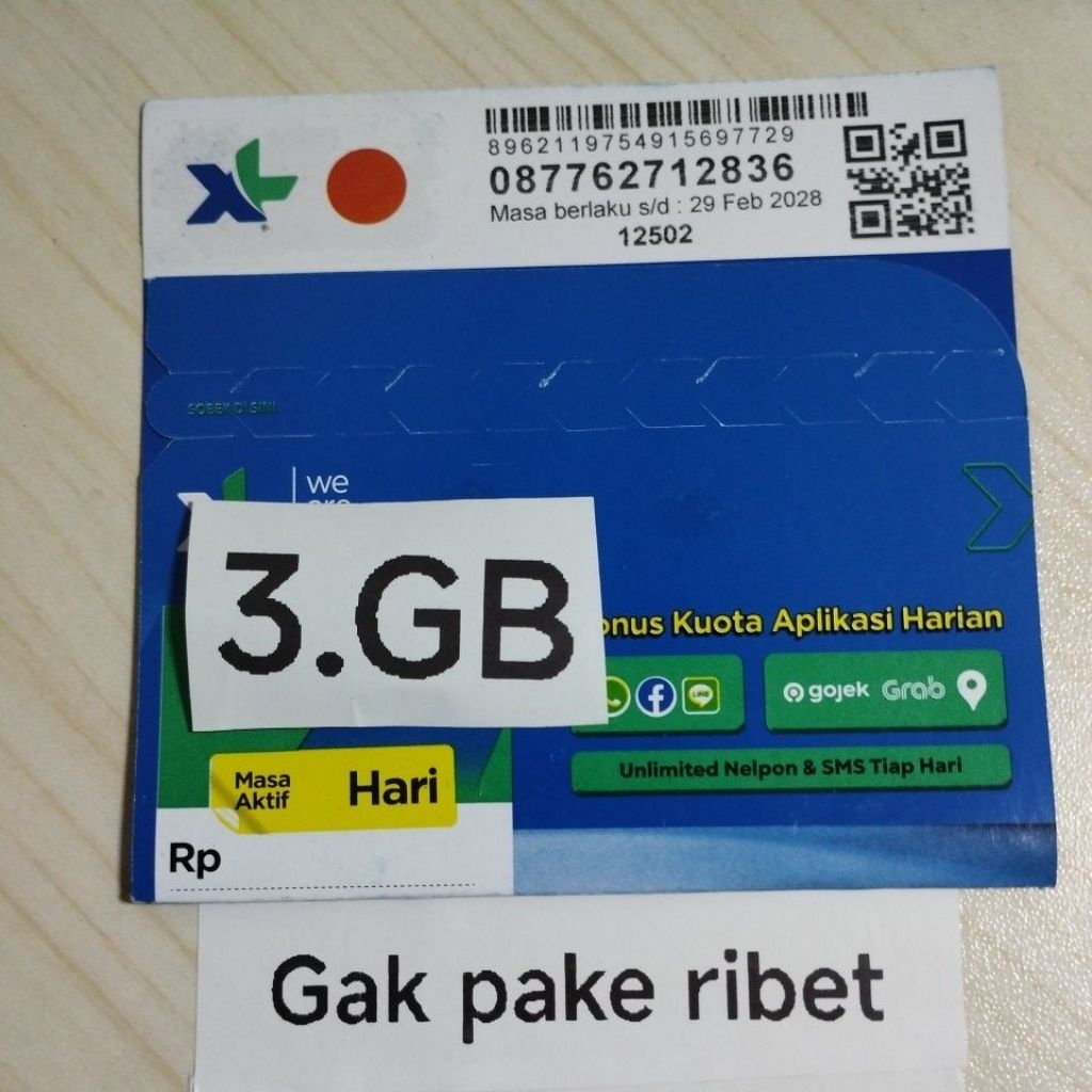 perdana xl 3gb