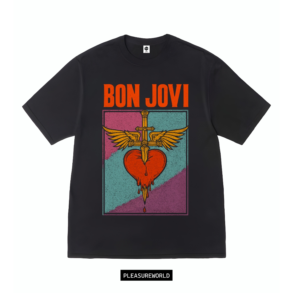 Kaos Bon Jovi - H & D  | Kaos Band Bon Jovi