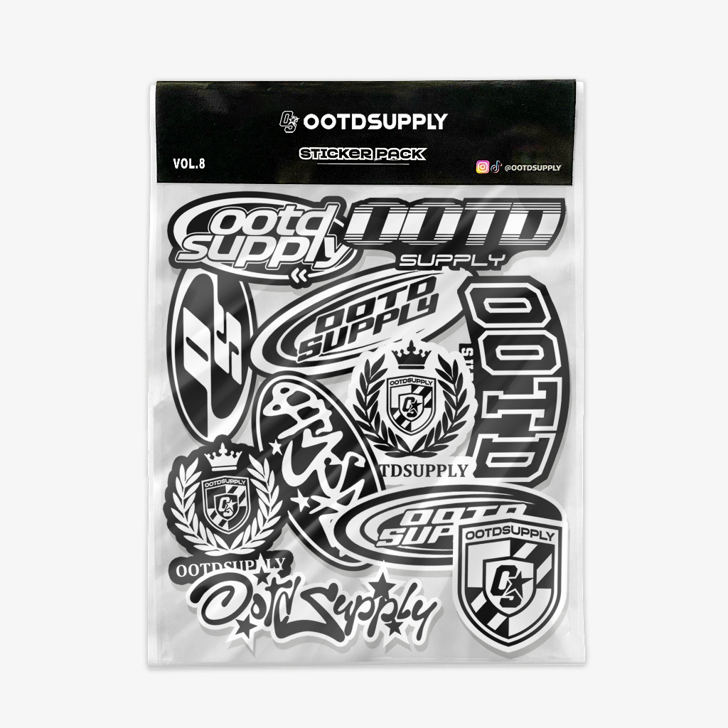 Stickers Pack Series OOTDSUPPLY Waterproof (Random)