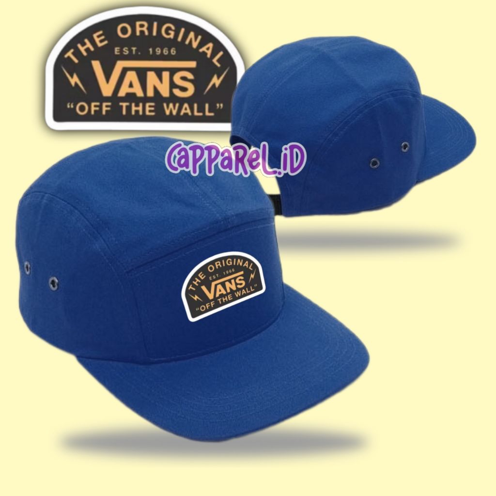 Five Panel Caps VANS / Topi 5 Panel Distro / Topi Laki-laki Perempuan Lima Panel