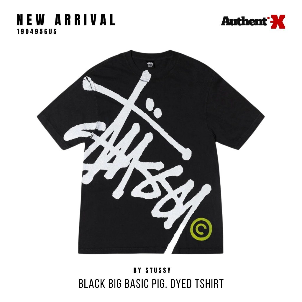 STUSSY BIG BASIC TEE - BLACK | KAOS STUSSY