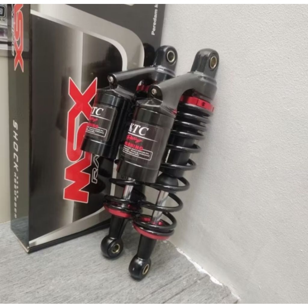 SHOCKBREAKER / SHOCK BELAKANG TABUNG COPY KTC UKURAN 280MM MOTOR JUPITER VEGA FORCE 1 FIZR - HITAM