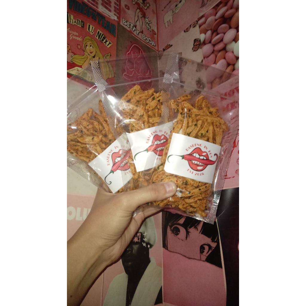 

Basreng Original - Pedas Asin Daun Jeruk - Basrenginkuy - 100gr