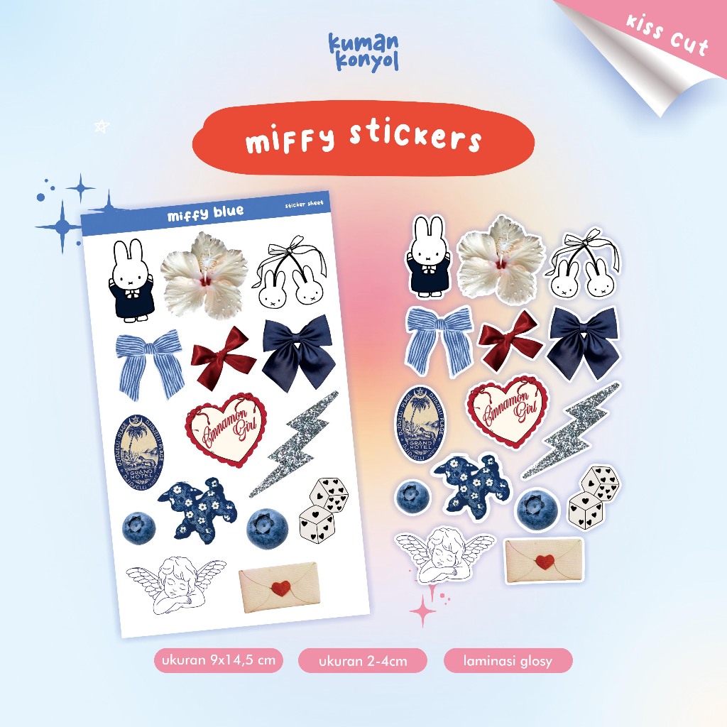 

STICKER SHEET MIFFY - STIKER LUCU
