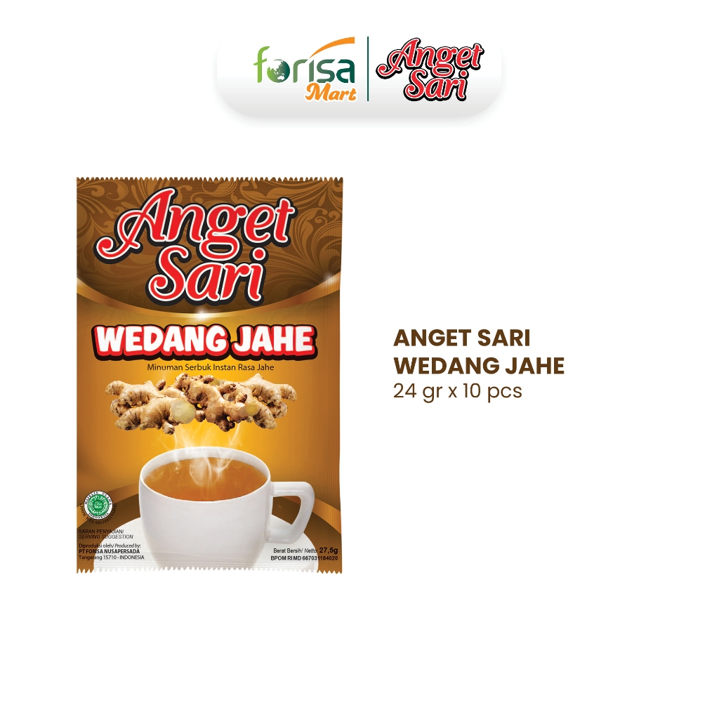 

Anget Sari Wedang Jahe Minuman Rempah Serbuk 24 gr 10 Pcs