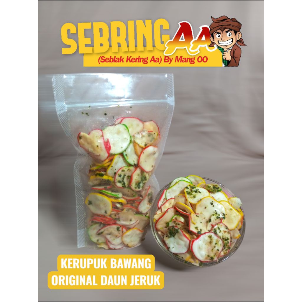 

KERUPUK BAWANG ORIGINAL DAUN JERUK