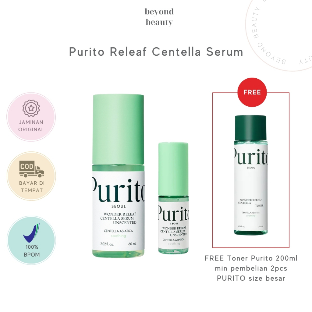PURITO SEOUL WONDER RELIEF CENTELLA UNSCENTED SERUM 60ml