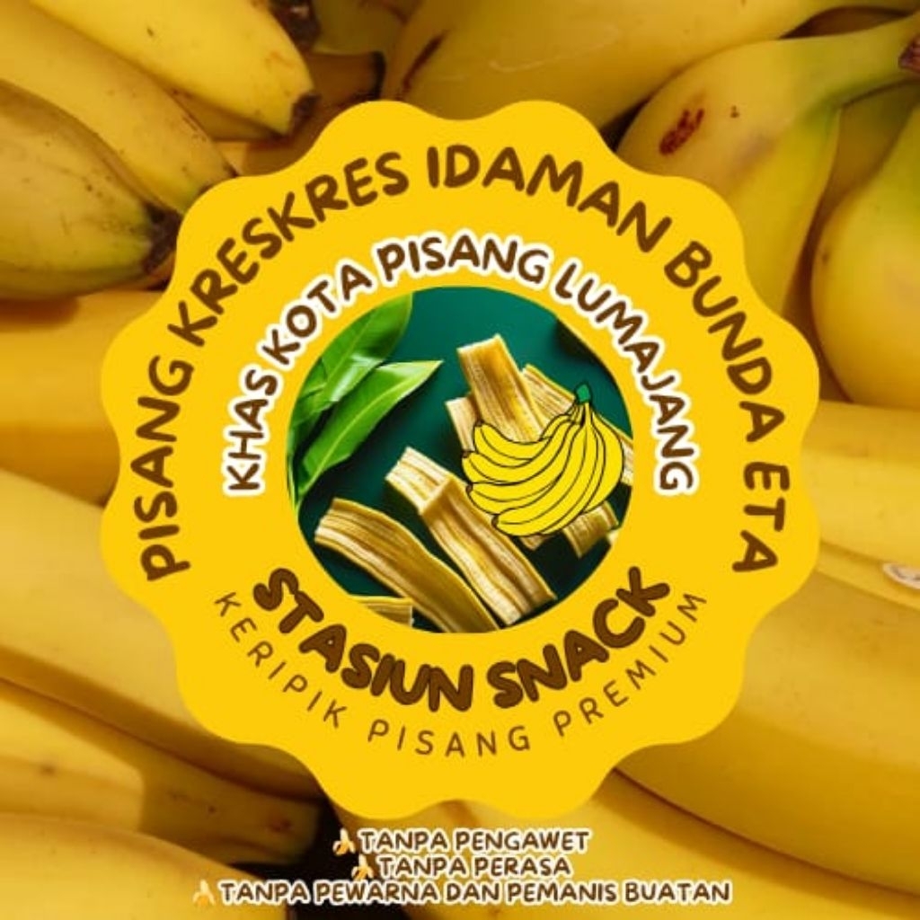 

150gram KRIPIK KERIPIK PISANG MANIS,ORIGINAL DAN GURIH. TANPA PENGAWET DAN PEWARNA.
