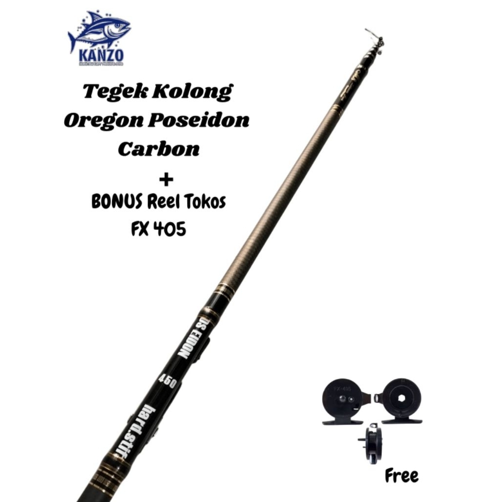 Joran Tegek Kolong Carbon Poseidon BONUS REEL TOKOS FX 405