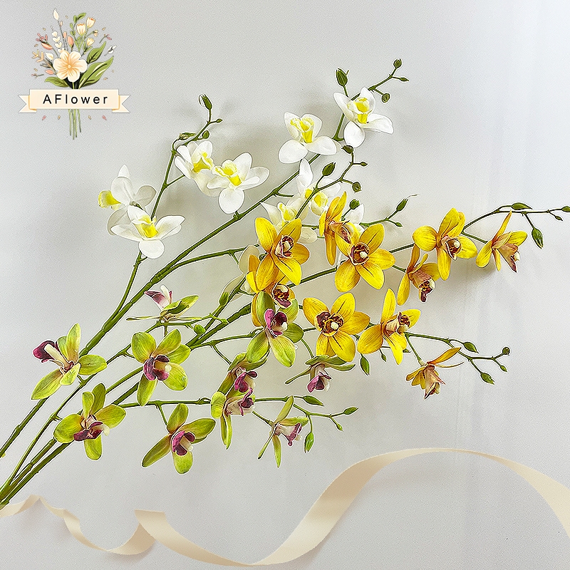 Bunga Anggrek Bulan Latex Mini Bunga Anggrek Artificial Bunga Plastik Import Bunga Dekorasi