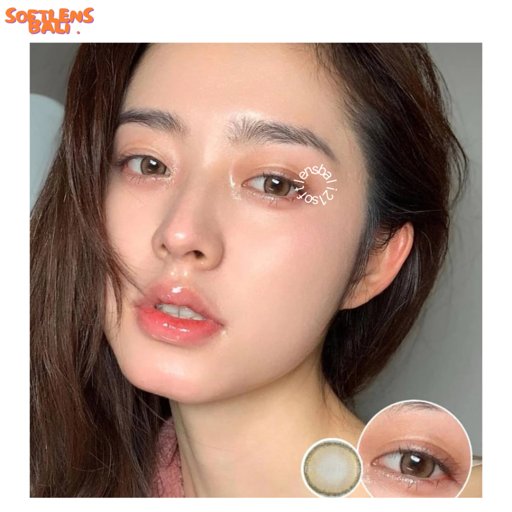 Softlens Chestnut Brown Normal/Minus 14.5mm - Free Lenscase Softlensbali21