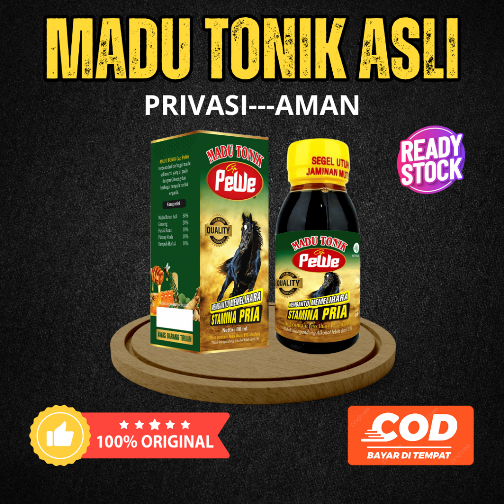 

MADU Tonik PEWE Herbal Stamina Alami Untuk Pria di Malam Hari