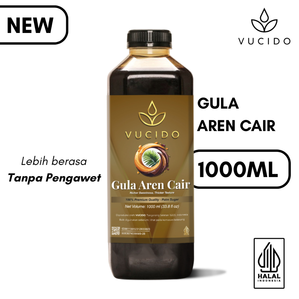 

Vucido Gula Aren Cair - Palm Sugar Liquid 100% Premium Quality 1000ml