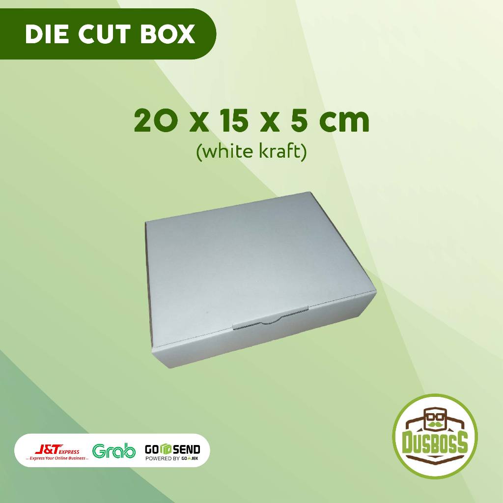 

kardus WHITE KRAFT 20 x 15 x 5 cm --Diecut dan easy usage—