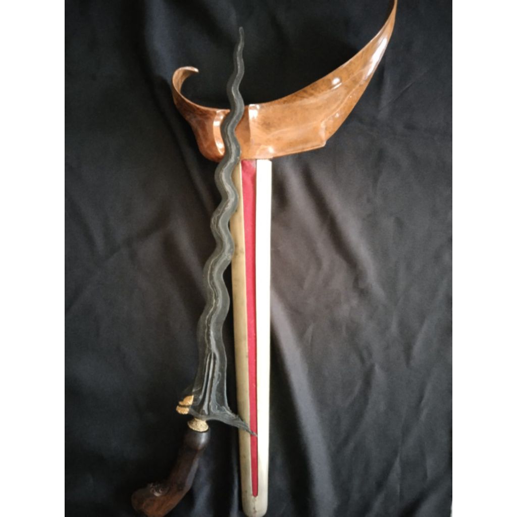 KERIS SEPUH LUK 15 BIMO KURDO KINATAH EMAS ASLI KERIS KINATAH EMAS ASLI BIMO KURDO