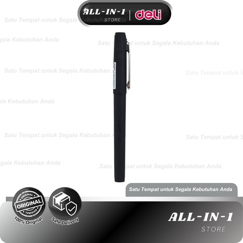

Deli Office Gel Pen 1mm Warna Tinta Hitam S34