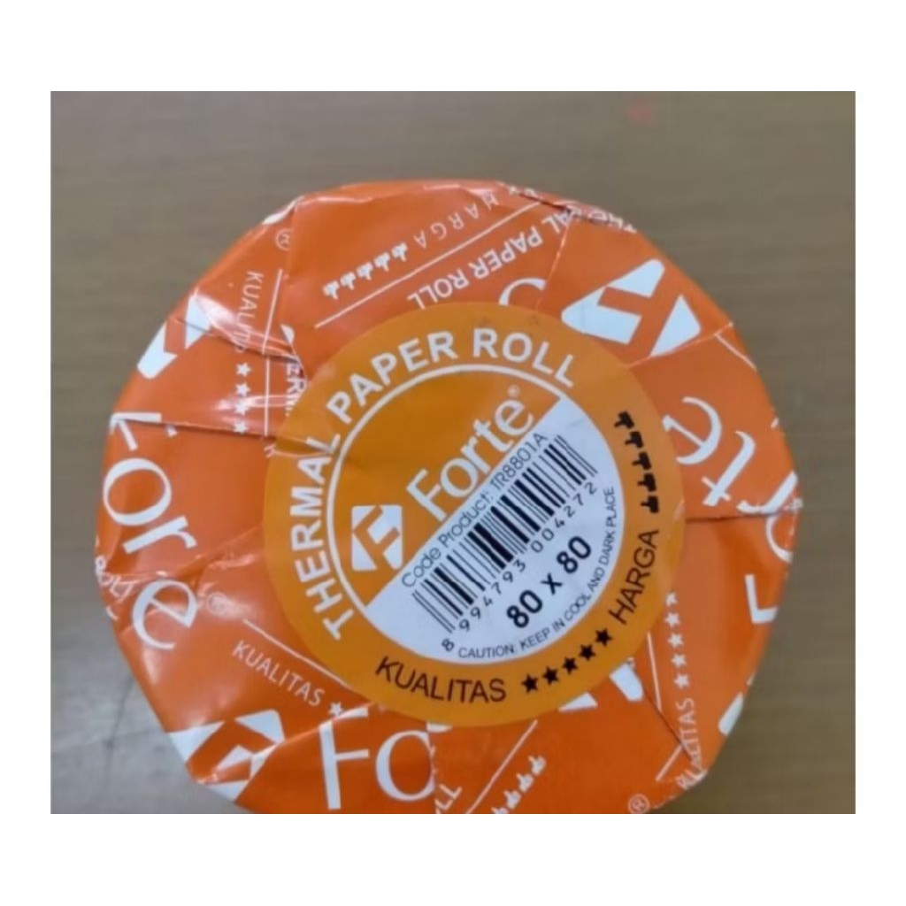 

Thermal Struk Roll 80x80 Forte Kertas Struk Termal