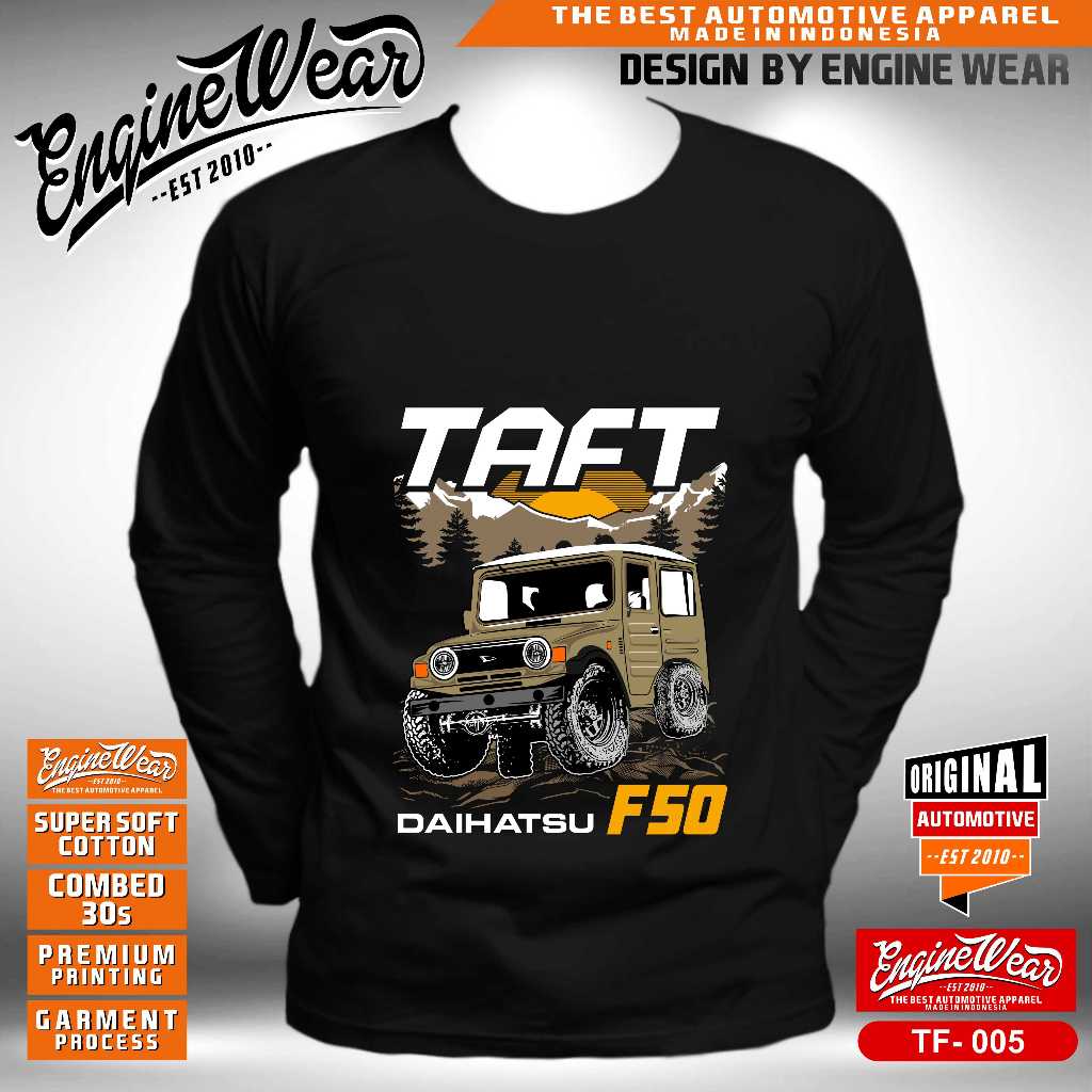 kaos taft kebo daihatsu F50 taft GT rocky baju mobil tshirt jeep offroad otomotif 4WD cok
