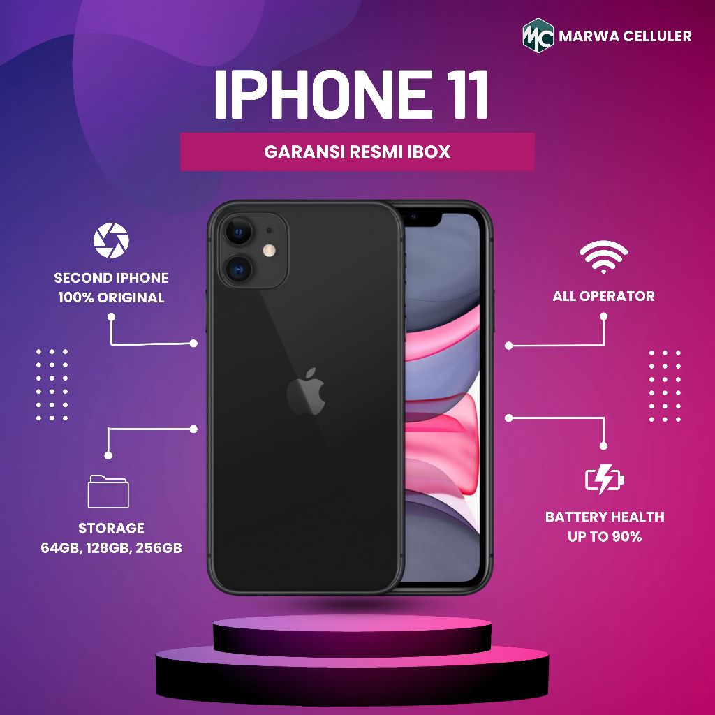 IPHONE 11 GARANSI RESMI IBOX