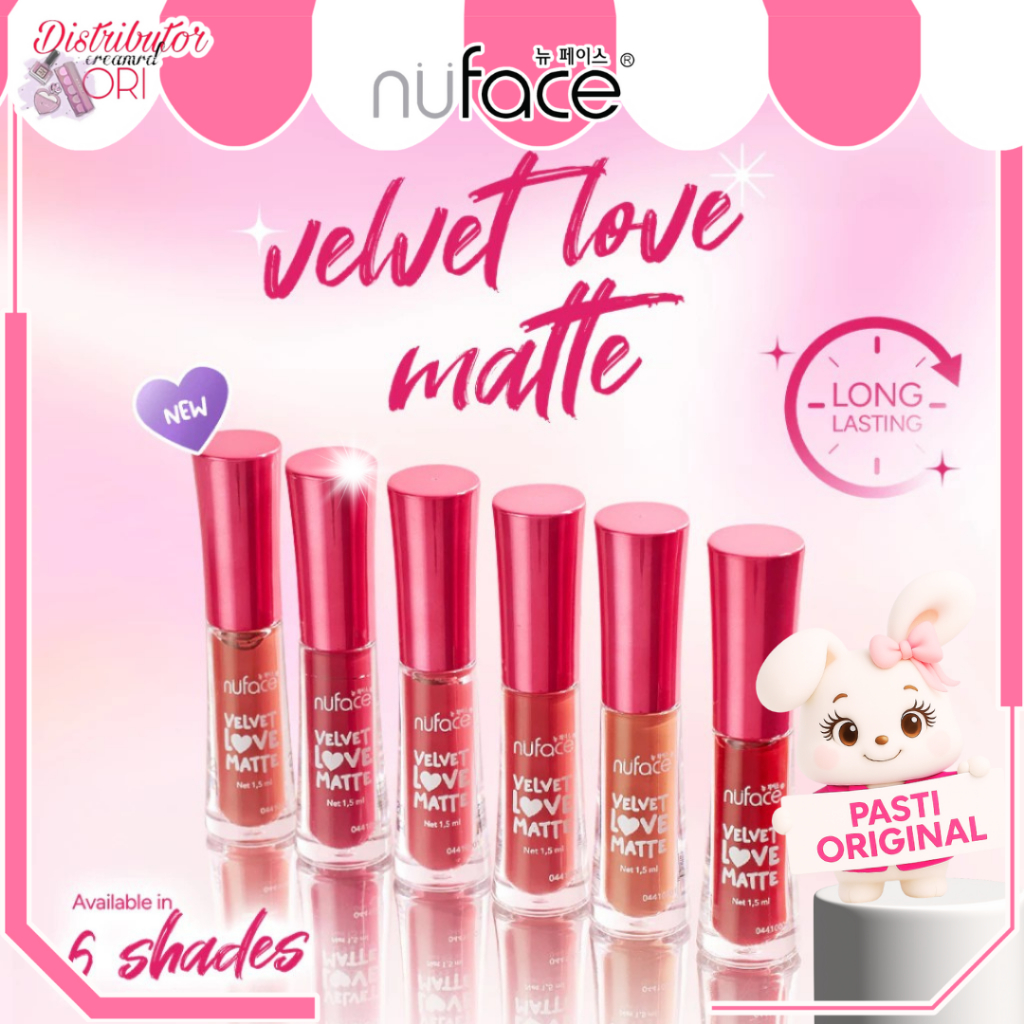 Nuface Lip Velvet Love Matte | Velvet Lip | Lip Matte | Distributor Cream Ori