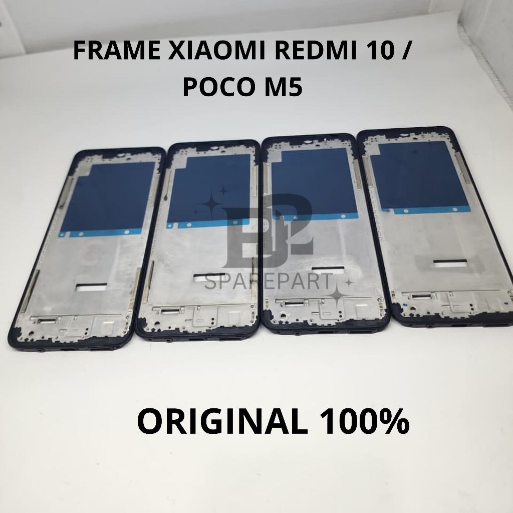 FRAME MIDDLE TULANG TENGAH RANGKA TENGAH  TATAKAN LCD HOUSING LCD XIAOMI REDMI 10 / POCO M5  ORIGINA