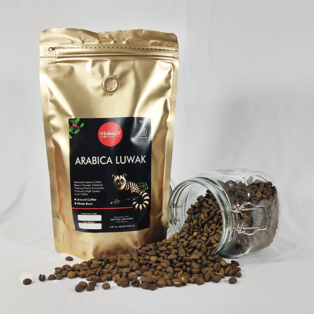 

Kopi Luwak Arabika Asli 500g – Ground Coffee Premium, Aroma Harum Rasa Lembut