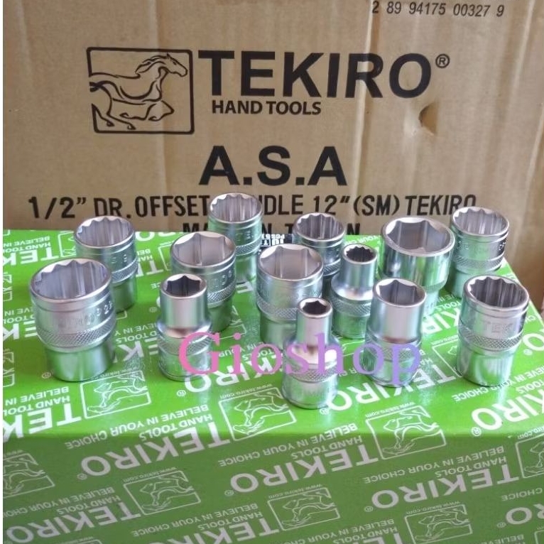Kunci Sok Tekiro 8 ~ 24mm 1/2" DR Mata Sock Tekiro