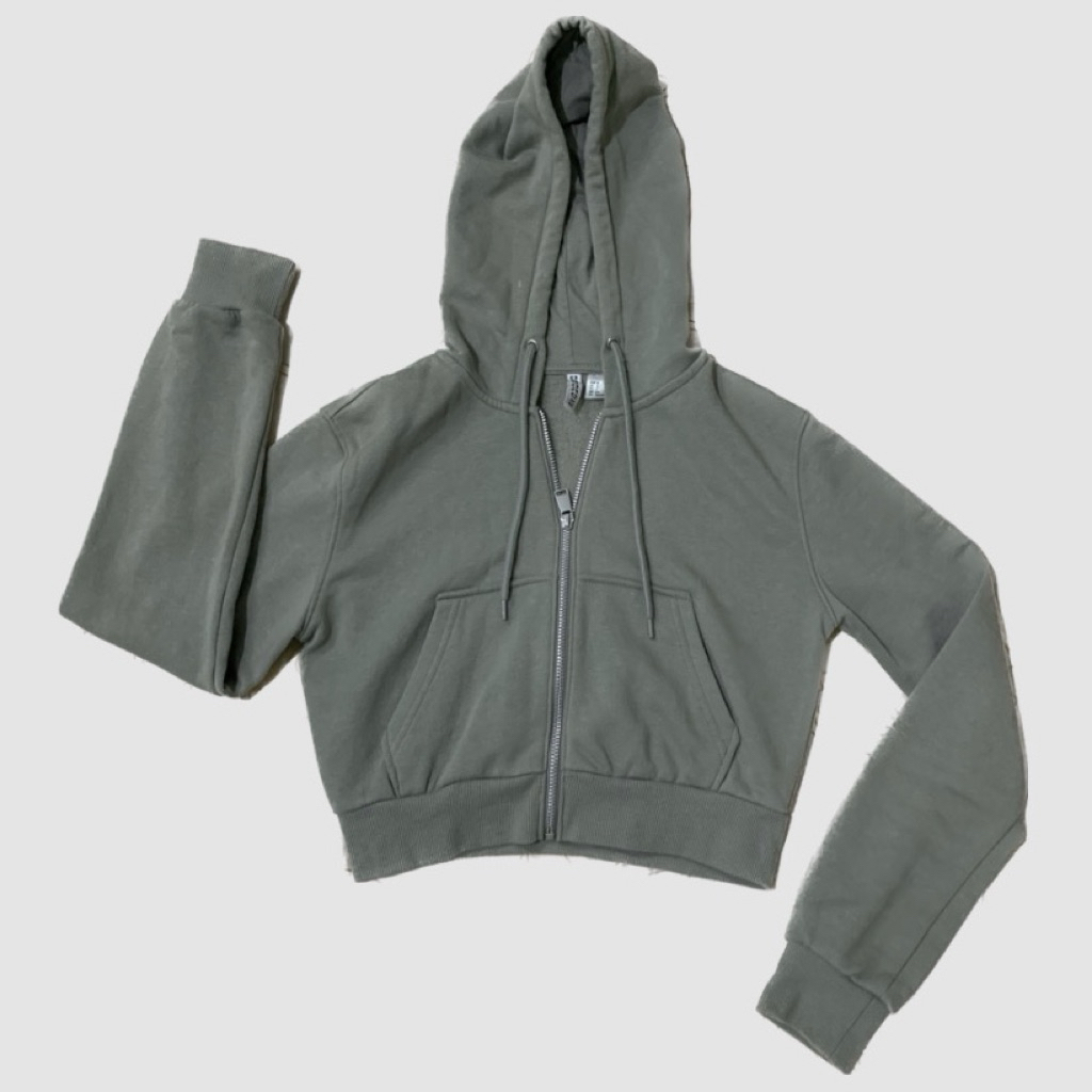 Preloved Crop Hoodie HNM Wanita