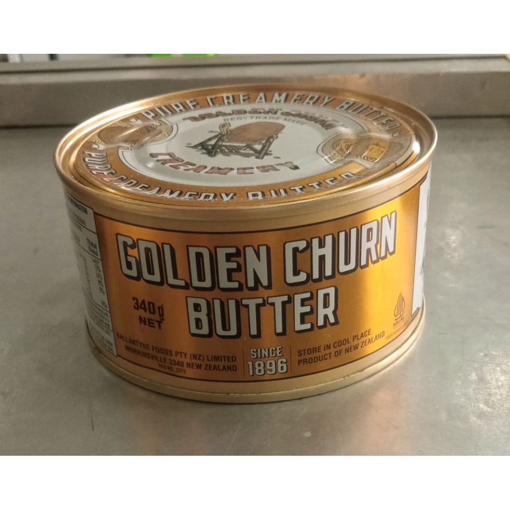 

Golden Churn Butter – Mentega Premium Kaleng (340g) | Sejak 1896