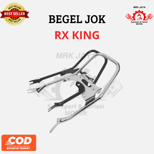 Begel Behel Jok Belakang yamaha RX King RX K Standart Model Ori Crom Hitam Murah