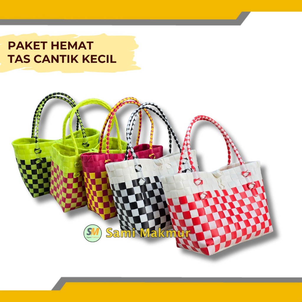 

PAKET HEMAT Tas Anyam Cantik Kreasi Gagang Panjang untuk Bingkisan Hampers Parcel Souvenir Pernikahan