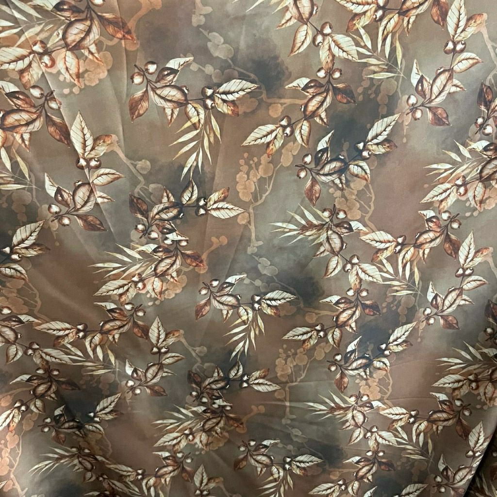 KAIN SATIN SILK PREMIUM MOTIF BUNGA KECIL - KAIN SATEN MOTIF KEMBANG KECIL - BAHAN KAIN MOTIF BUNGA 