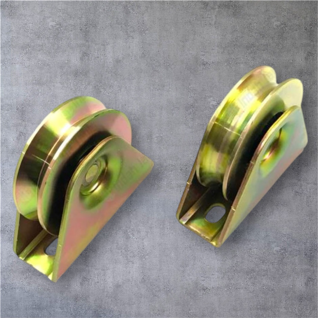 roda pagar 2,5 inch 60mm - roda pintu gerbang 2,5in - roda pagat bering kuningan