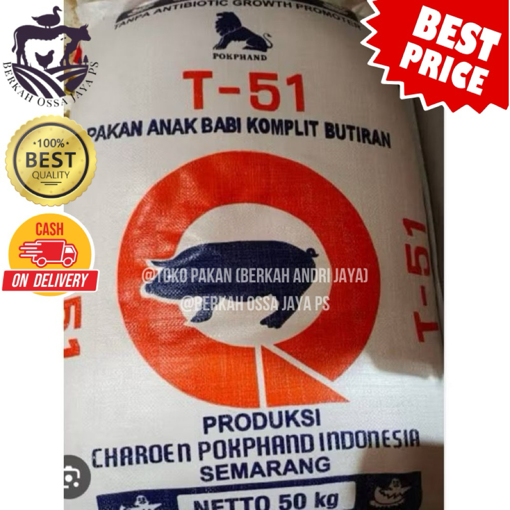 Pakan Anak Babi T51 kemasan 1kg