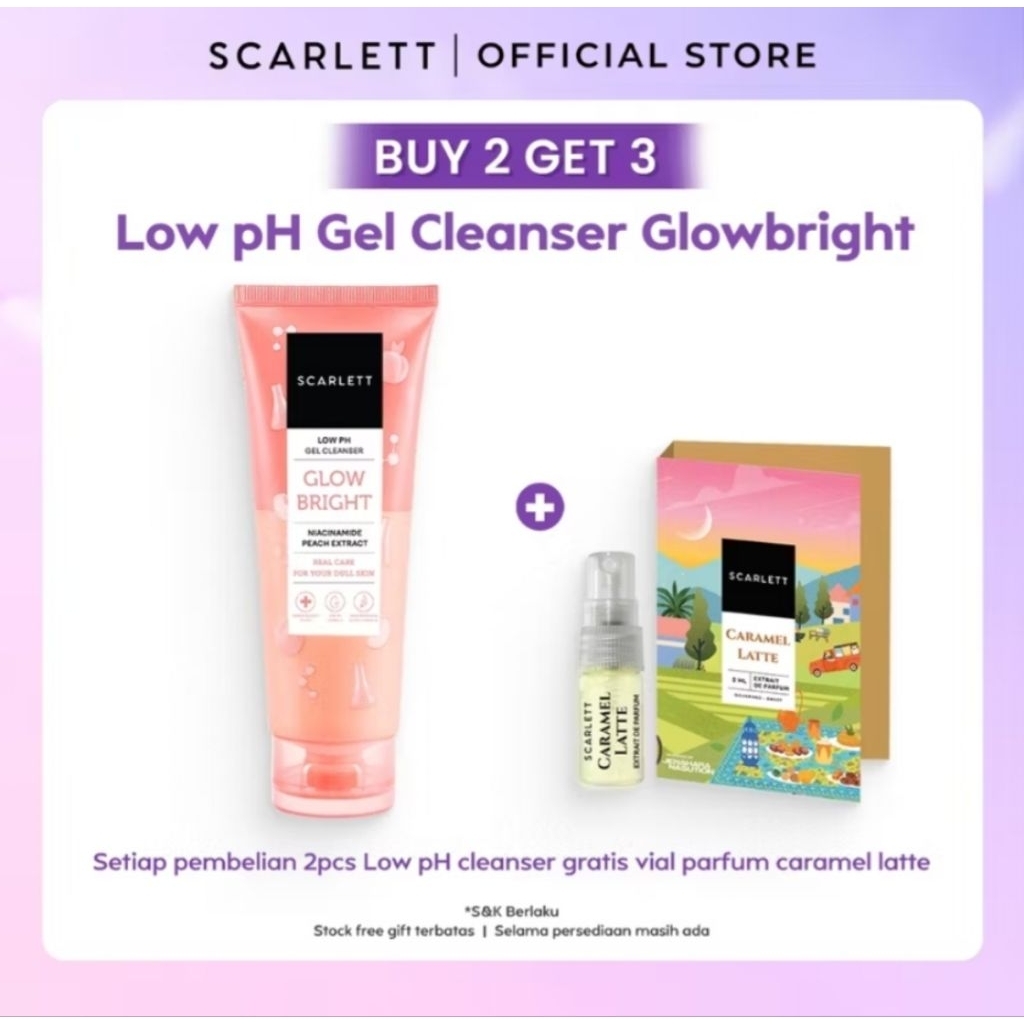 NEW SCARLETT Buy 2 Get 3 Low pH Gel Cleanser Growbright