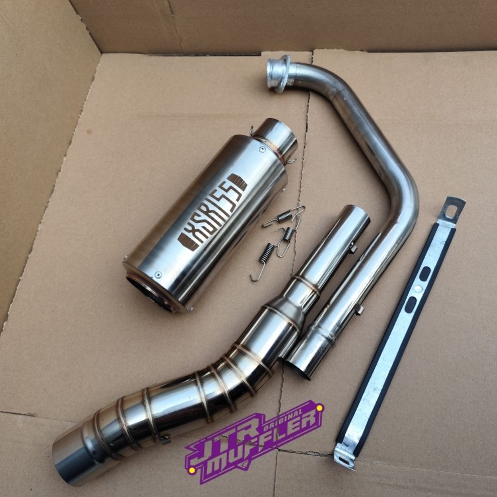 Knalpot racing Xsr 155 knalpot Custom Xsr 155 fullset lengkap