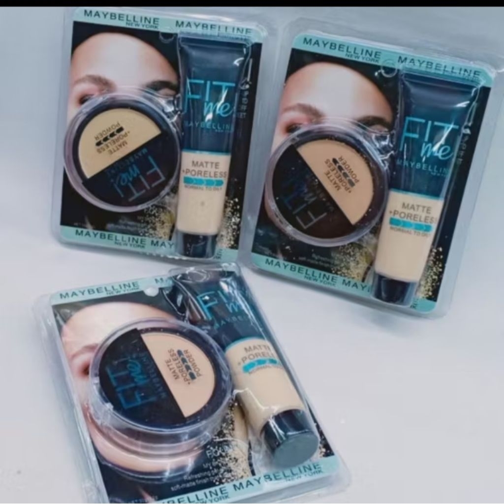 promo-Fit Me Maybelline 2in1 Bedak Padat + Foundation Basah